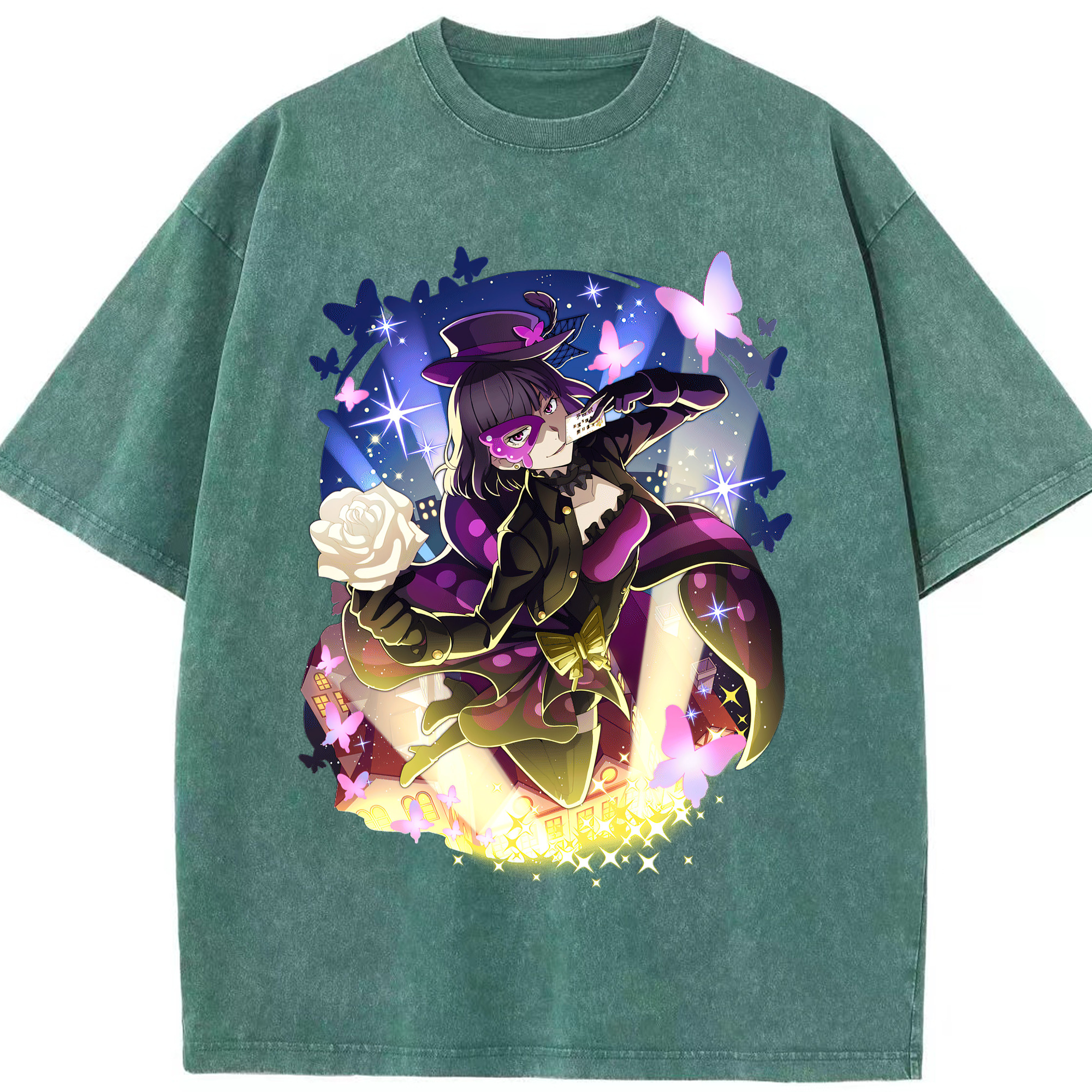 文豪ストレイドッグス Bungo Stray Dogs 綿100% ヴィンテージ風 半袖Tシャツ（フロントプリント）
